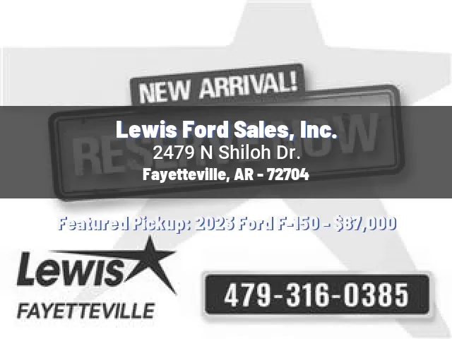 Lewis Ford Sales, Inc.