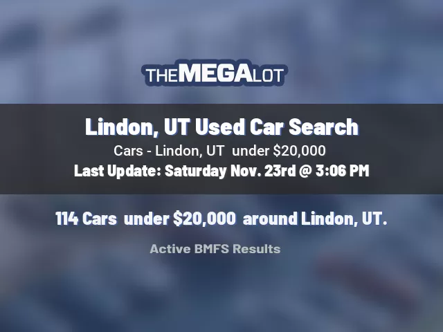 Lindon, UT Used Car Search