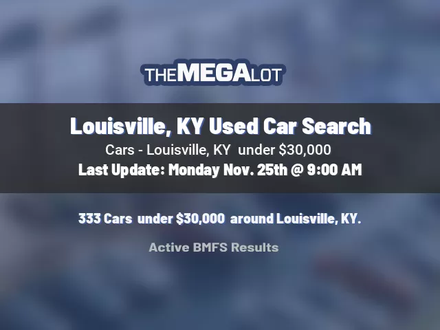 Louisville, KY Used Car Search