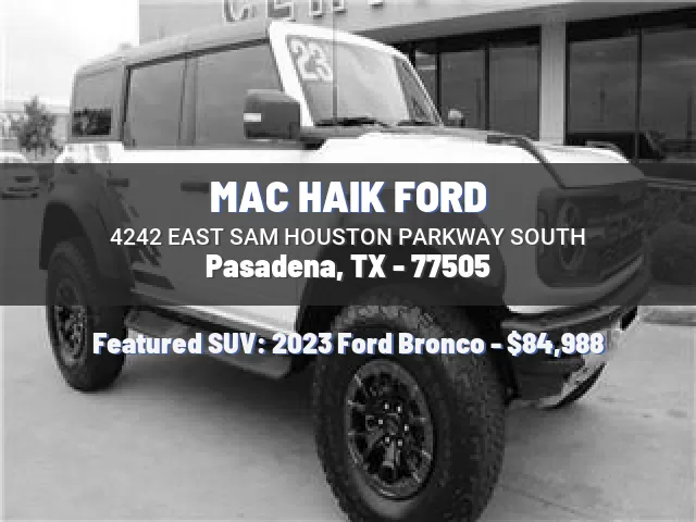 MAC HAIK FORD