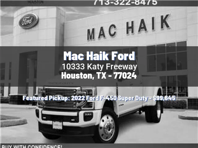 Mac Haik Ford