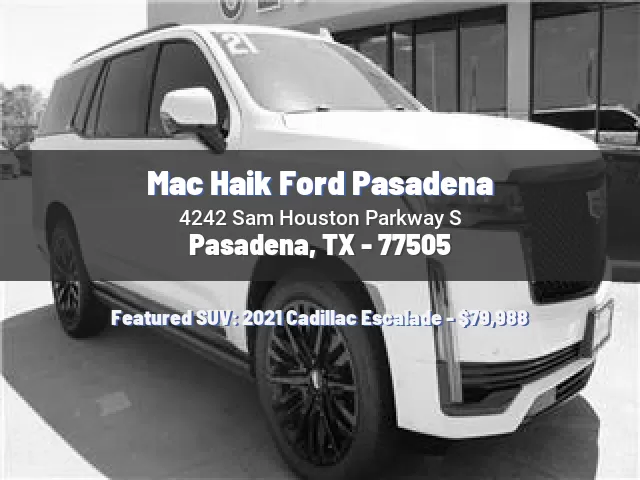 Mac Haik Ford Pasadena