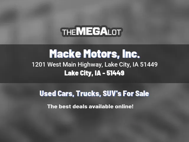 Macke Motors, Inc.