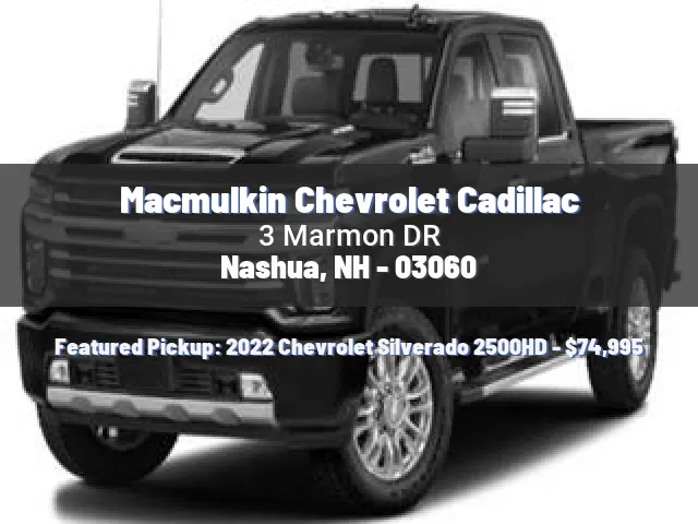 Macmulkin Chevrolet Cadillac