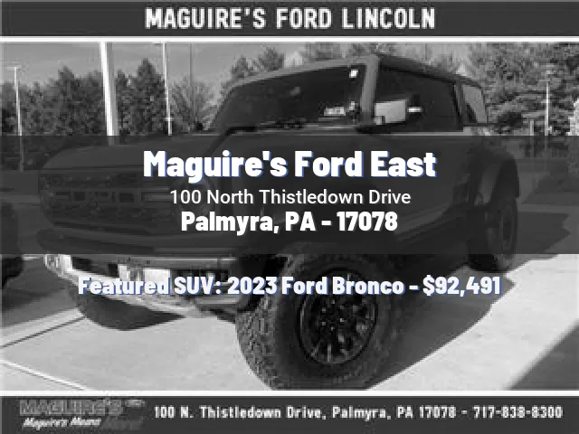 Maguire's Ford East