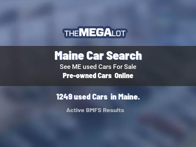 Maine Car Search