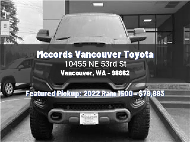 Mccords Vancouver Toyota