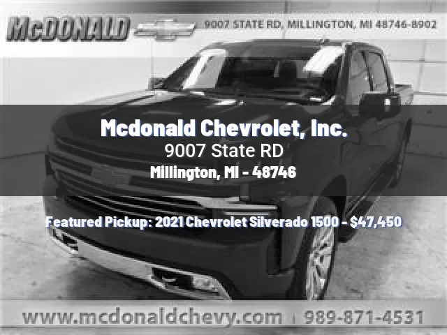 Mcdonald Chevrolet, Inc.