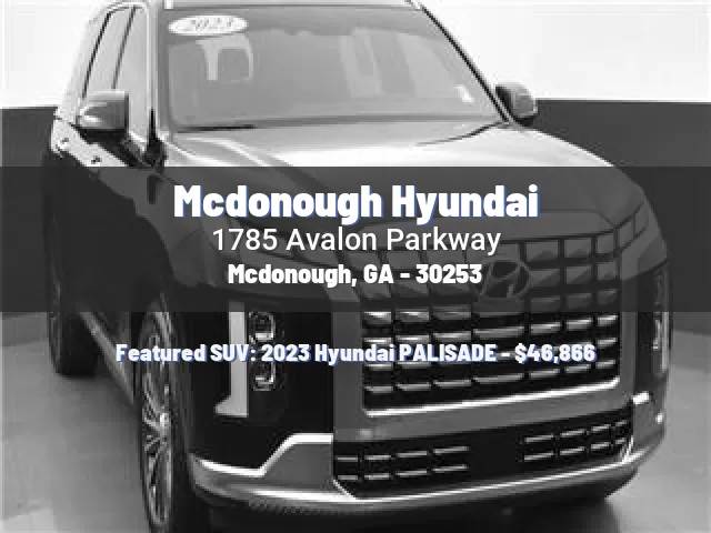 Mcdonough Hyundai