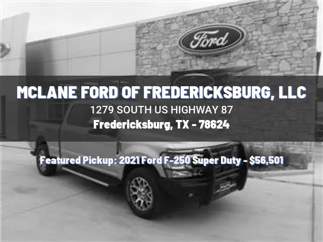 MCLANE FORD OF FREDERICKSBURG, LLC