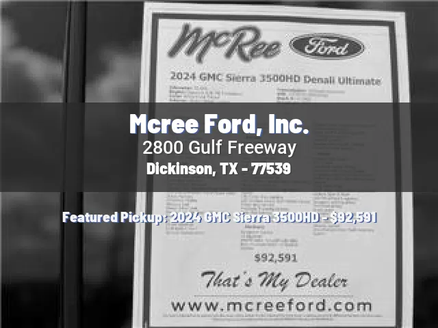 Mcree Ford, Inc.