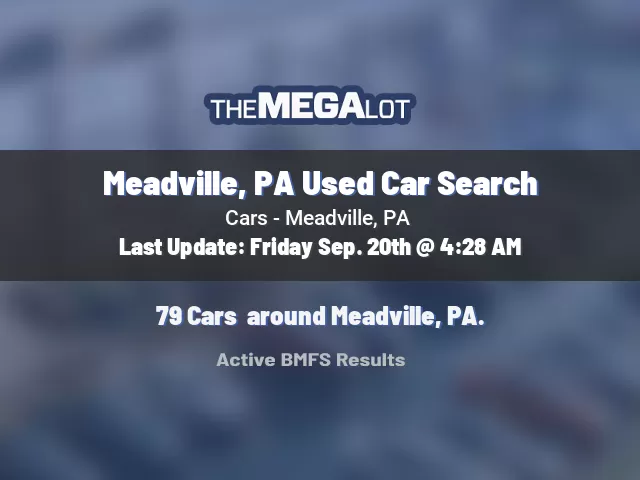 Meadville, PA Used Car Search