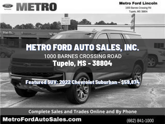 METRO FORD AUTO SALES, INC.