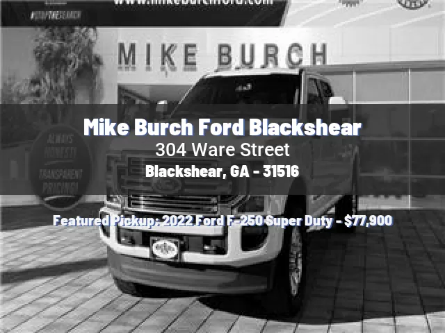 Mike Burch Ford Blackshear