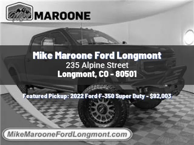 Mike Maroone Ford Longmont