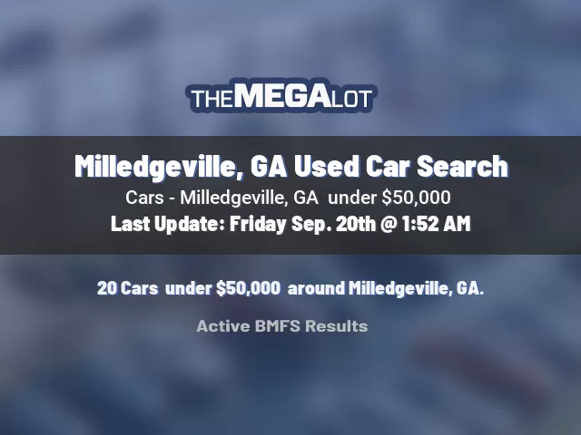 Milledgeville, GA Used Car Search