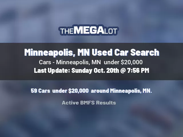 Minneapolis, MN Used Car Search