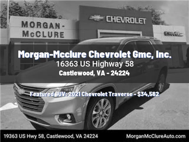 Morgan-Mcclure Chevrolet Gmc, Inc.