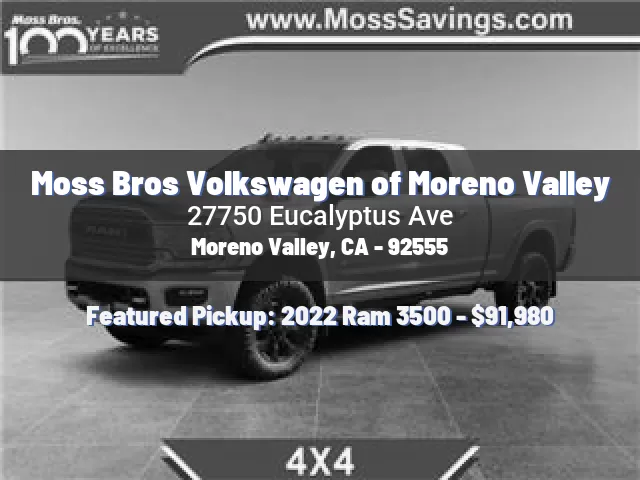 Moss Bros Volkswagen of Moreno Valley