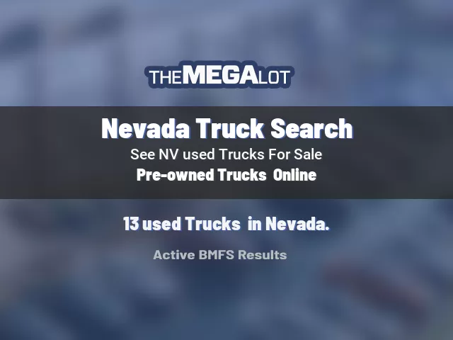 Nevada Truck Search