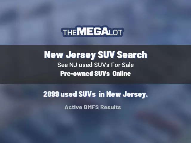 New Jersey SUV Search