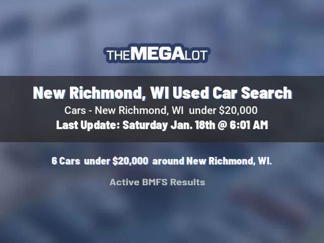 New Richmond, WI Used Car Search