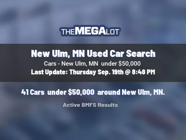 New Ulm, MN Used Car Search