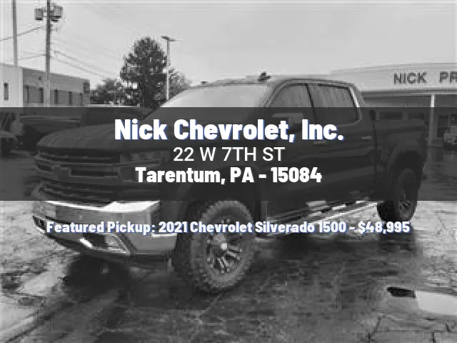 Nick Chevrolet, Inc.