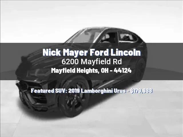 Nick Mayer Ford Lincoln