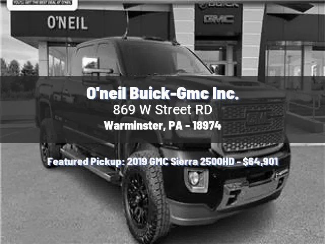 O'neil Buick-Gmc Inc.