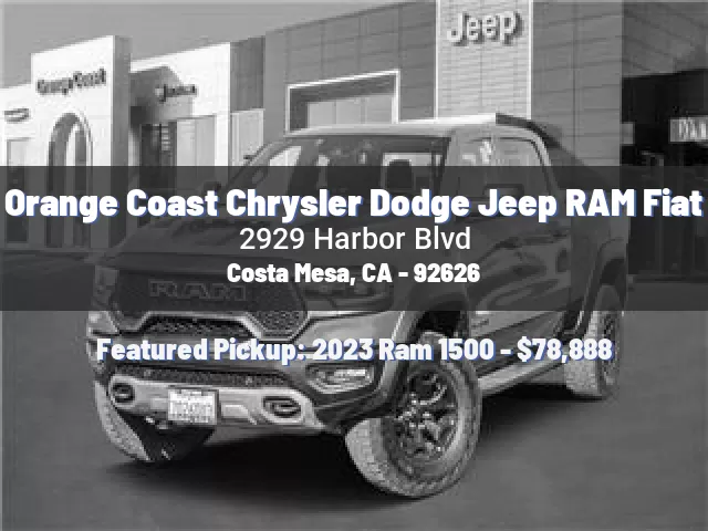 Orange Coast Chrysler Dodge Jeep RAM Fiat