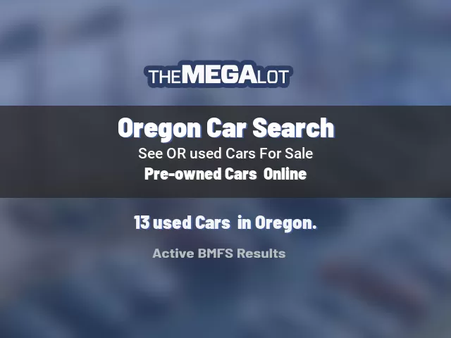 Oregon Car Search