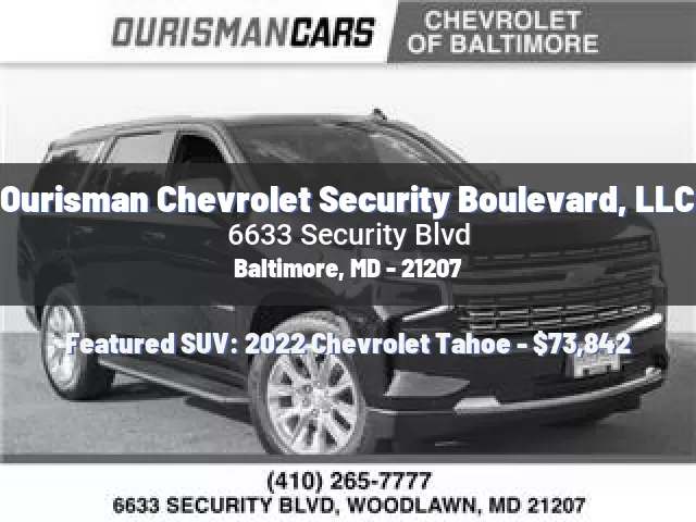 Ourisman Chevrolet Security Boulevard, LLC