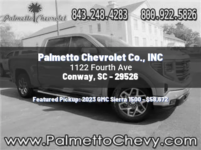 Palmetto Chevrolet Co., INC