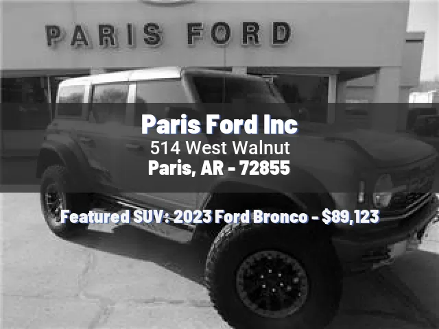 Paris Ford Inc