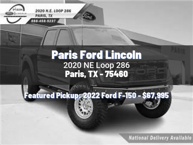 Paris Ford Lincoln