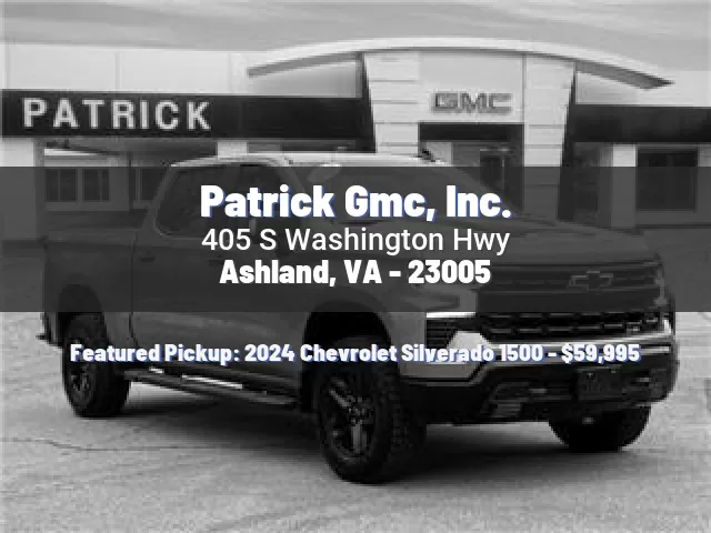 Patrick Gmc, Inc.