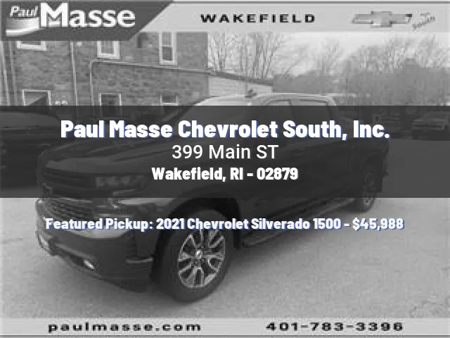 Paul Masse Chevrolet South, Inc.