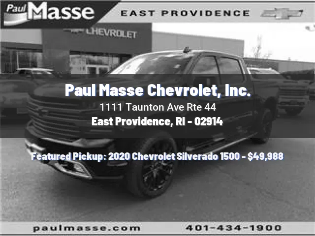 Paul Masse Chevrolet, Inc.