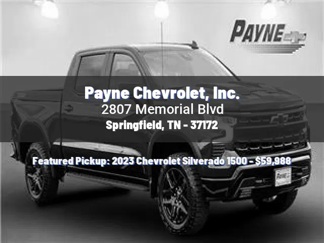 Payne Chevrolet, Inc.