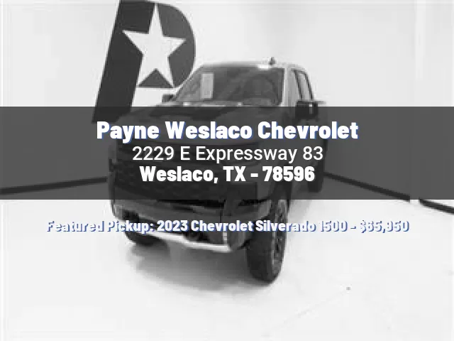 Payne Weslaco Chevrolet