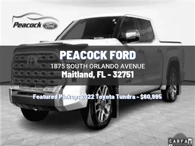 PEACOCK FORD