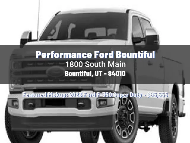 Performance Ford Bountiful