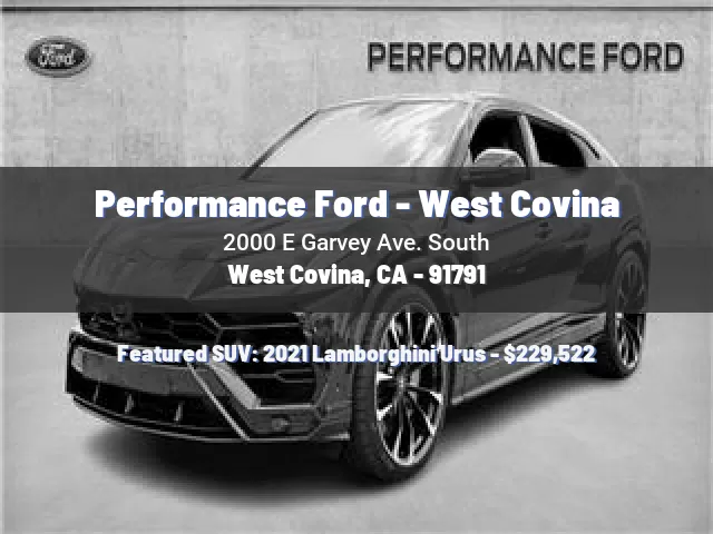 Performance Ford - West Covina