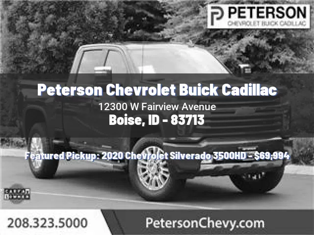 Peterson Chevrolet Buick Cadillac