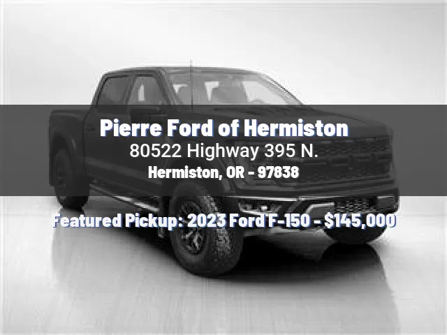 Pierre Ford of Hermiston