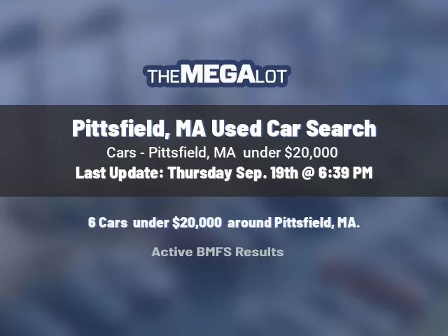 Pittsfield, MA Used Car Search