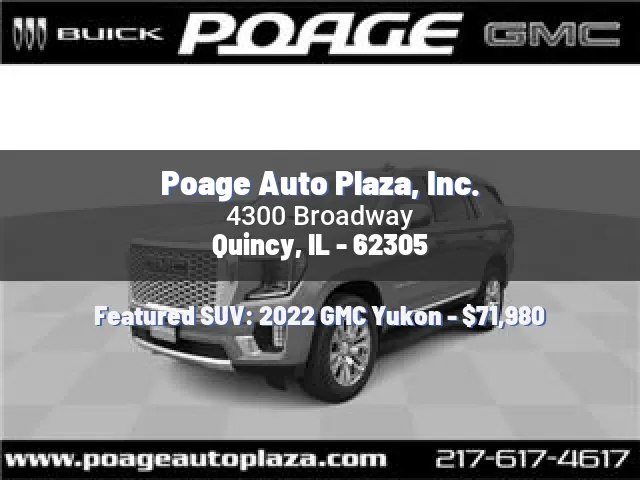 Poage Auto Plaza, Inc.