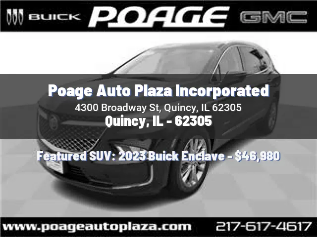 Poage Auto Plaza Incorporated