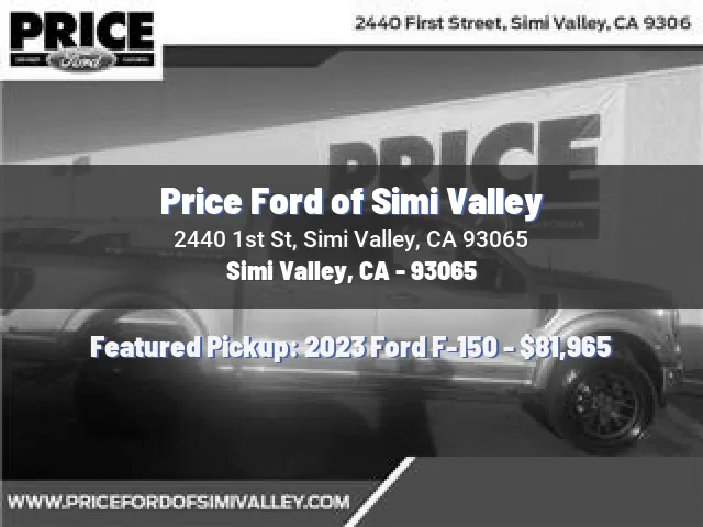 Price Ford of Simi Valley